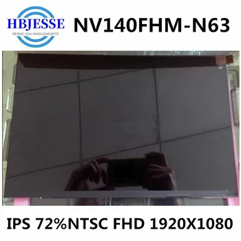 Original 14.0 tommer til BOE NV140FHM-N63 V8.1 Laptop LCD LED Skærm FHD 1920*1080 72% NTSC EDP 30 pins IPS-Skærm
