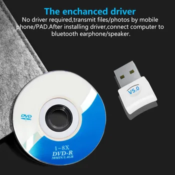 USB Bluetooth Dongle Adapter 5.0 til PC Højttaler Trådløse Mus Hovedtelefon Bluetooth Musik, Audio Receiver Transmitter