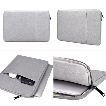2020 Ny Simpel Laptop Sleeve Taske med Lomme til MacBook 11.6/12/13.3/14/15.6 tommer Notebook-Etui, Cover til Dell HP ASUS