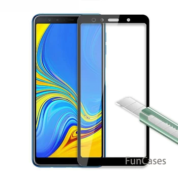 Beskyttende Glas Til Samsung Galaxy A7 2018 Tilfælde Dække Hærdet Glas på For Samsung A7 2018 A6 A8 Plus A730 7 A750 7A 6A Film