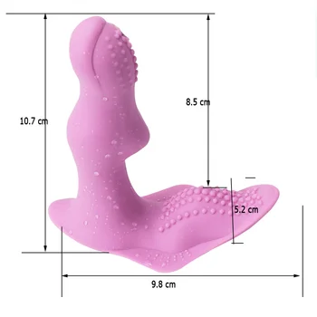 Oplad Trådløs Fjernbetjening Bærbare Strapon Vibrator G Spot Dildo Vibrator Klitoris Vibrerende Trusser Sex Legetøj til Kvinder U33