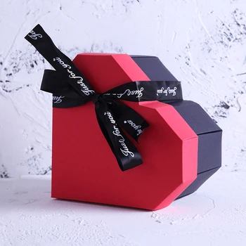 Hjerte Overraskelse Eksplosion Box DIY Håndlavet Fødselsdag Scrapbog fotoalbum, Bryllup gaveæske til Valentine Julegave Æsker