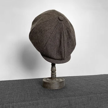 2021 Nye Mænd Vintage Og Sildeben Avisdrenge Hat Sløj Skyklapper Hat Kvinder Mænd Foråret Maler Hat Toppede Beret BLM307