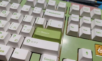 1 sæt Foråret Minimalistisk Grønne Nøgle Caps For MX Skifte Mekanisk Tastatur PBT-Dye Subbed Keycap Cherry Profil