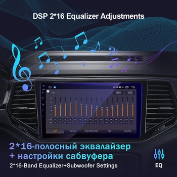EKIY DSP IPS Android 10 Bil Radio 6G+128G For Toyota Aygo For Citroen C1 2005-14 GPS Navi Multimedia-Afspiller, Wifi Tape Recorder