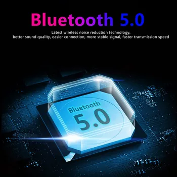 G02 TWS Bluetooth Hovedtelefon 5.0 Trådløse Bluetooth Øretelefoner 9D Musik i Stereo Headset-Touch Kontrol-LED Display 3300mAh Power Bank