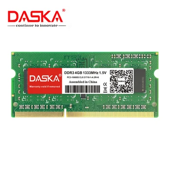 DASKA Laptop Ram DDR3 2GB 4GB 8GB 1600/1333 MHz, SO-DIMM-modulet DDR 3 Notebook Hukommelse 204batteri 1.35 V-1,5 V livtidsgaranti