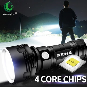 XHP70/L2 Super Kraftig LED Lommelygte Taktisk Lommelygte USB-Genopladelige Linterna Vandtæt Lampe Ultra Lyse Lanterne Camping