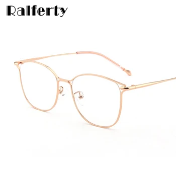 Ralferty Dame Brille Stel Blåt Lys Briller For Computer Nr Dioptri Briller Point Til 2019 Cat Eye Optiske Syn K28039