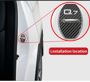 Dørlås Dekoration rust beskyttelse Rustfrit Stål Dække sagen til Audi A3 8p 8v 8l Bil Styling tilbehør