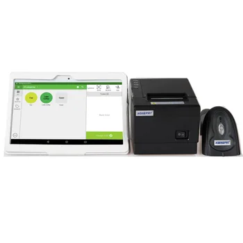 10 tommer Touch-Screen Tablet PC Pos kassen med Printeren, Scanneren Understøtter Bluetooth Wifi til Butik HS-B07 1