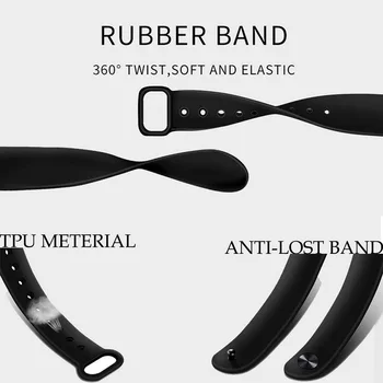 100pcs For Xiaomi Mi Band 4 Wrist Strap For Xiaomi Mi band 3 2 Smart Wristband Silicone Bracelet Straps Replacement Accessories