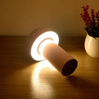 2020 Nye Design USB-Opladning, Trinløs Dæmpning Nat Lys Enkel-Gulvtæppe Stilfuld Touch Kontrol Svampe Lampe