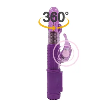 Roterende Dobbelt Vibratorer til Kvinder Vagina, Klitoris Realistisk Dildo Rabbit Vibrator Sex Legetøj for Voksne Kvinde Sex-Produkter