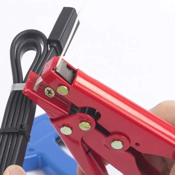 Kabelbinderen Pistol For Nylon Kabel-Tie High Carbon Stål Wrap Stramning Af Tightener Crimper Cut Automatisk Bånd Skæring Hjem