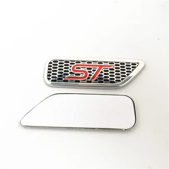 2stk For Ford ST Metal Vip-Bil Foran Side Fender Sølvfarvede 3D-Badge Emblemer styling klistermærker