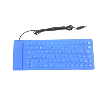 Fleksibel Tastatur 85Keys USB-Tastatur Bærbare Vandtæt Silikone Mini Gaming Tastatur Til PC Laptop, russisk, spansk, engelsk