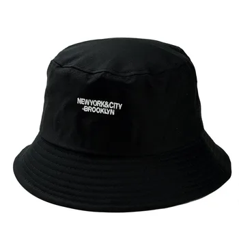 NEWYORK Spand Hatte Til Kvinder Almindeligt Broderi BROOKLYN Brev Caps Mode, Hip Hop Cap Solcreme Fisker Cap Panama Hat
