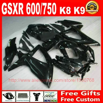 + Fairing kit for Suzuki GSXR600 GSXR 750 08 09 10 alle blank sort ABS-stødfangere sæt K8 GSXR 600 750 2008 2009 2010 Q760