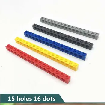 100g/masse DIY byggesten hul Mursten 15 huller 16 prikker Kompatibel med Mærker Pædagogisk Legetøj Flerfarvet Gave til Børn
