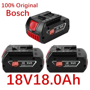 18V18000mAh Genopladeligt Li-ion Batteri For Bosch 18V 18.0 Ah Batteri Backup Bærbar Udskiftning BAT609 Indikator lys