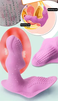 Bærbare Butterfly Dildo Vibrator Voksen Sex Legetøj til Kvinder G Spot Klitoris Stimulator Trådløs Fjernbetjening Vibrator Trusser
