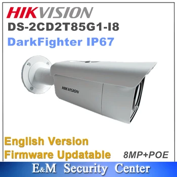 Original Hikvision engelsk DS-2CD2T85G1-I8 Erstatte DS-2CD2T85FWD-I8 8MP Netværk Bullet IR Kamera CCTV IP POE IP67 Sd-Kort Slot