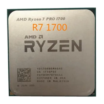 AMD Ryzen 7 PRO 1700 R7 PRO 1700 R7 1700 de 3,0 GHz de ocho núcleos 16-Hilo de procesador de CPU 65W YD170BBBM88AE hembra AM4