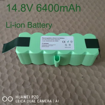 14.8 V 6400mAh Genopladelige Li-ion-Batteri 14,4 V Støvsuger Flot til Irobot Roomba 500 600 700 800 900 series