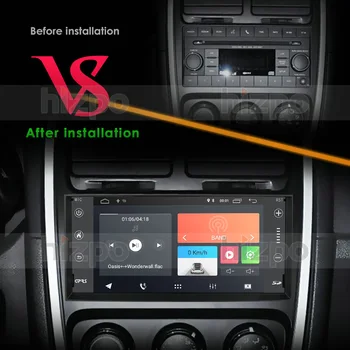 Car Multimedia Afspiller til Jeep Wrangler JK Dodge Ram Udfordrer GPS-Navigation Spiller Head Unit Android 9.0 Bil Stereo Enkelt Din Radio