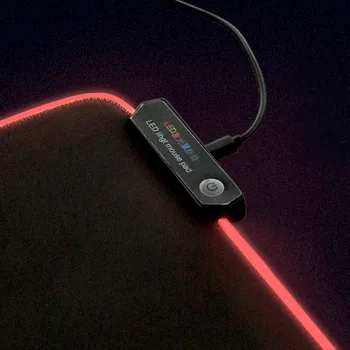 VONETS 350x250x3mm Kæmpe Store USB-Kablet LED RGB Farverig Belysning Gaming Musemåtte, musemåtte, Non-Slip værdiboks til Bærbar Computer Mus Pad Mat