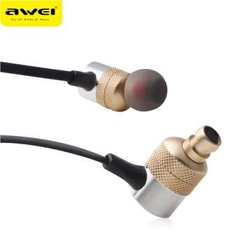 Awei ES-20TY Bass Lyd Hovedtelefoner In-Ear Sport Metal Headset Til Xiaomi iPhone Samsung Headset fone de ouvido auriculares