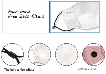 10stk en masse Voksne Munden Maske Gratis filtre udskrivning LOGO anti dust Gratis Maske, filter bevis Influenza Børn ansigtsmasker Sig elastisk bælte