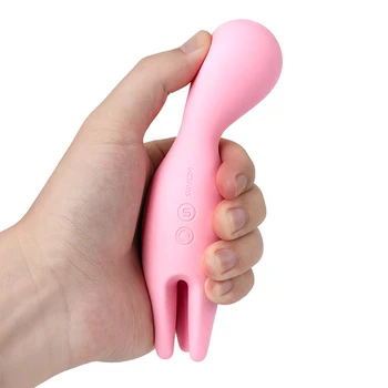 Under alle Nymfe Erotisk Silicone Magic Wand Blød Finger Vibrator Dildo G Spot Brystvorten Klitoris Stimulator Voksen Sex Legetøj til kvinder