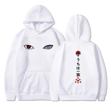 Naruto Itachi Hoodie Udskrivning Hættetrøjer Pullover Sweatshirt Harajuku Tyndt Tøj til Mænd Hættetrøjer