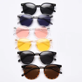 Peekaboo TR90 stor ramme solbriller til damer koreansk stil uv400 mænd runde solbriller polariseret kvinder acetat stel 2021