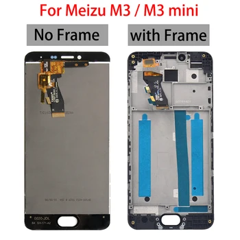 Den oprindelige MEIZU M3 M3S LCD-Skærm Touch Skærm med Ramme Digitizer Til Meizu M3/M3S mini Y685H LCD-Skærmen Samle Reparation