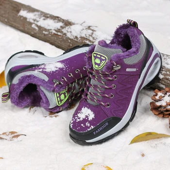 Kvinder Vinter-vandrestøvler Udendørs Holde Varm Luft Pude skridsikker Damer, Støvler Non-Slip Sne Støvler, Sports-Gå-Sko-Kvinde