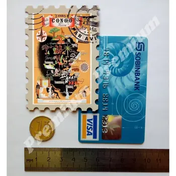 Congo i Afrika souvenir-magnet vintage turist-plakat