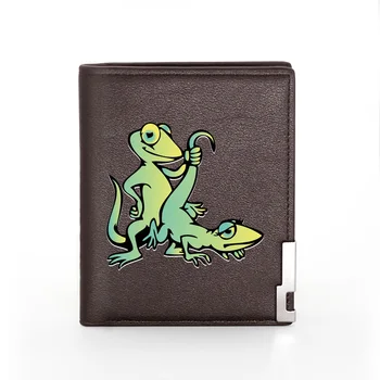 Sjovt Frog at Elske Udskrivning af Pu Læder tegnebog Mænd Bifold Kreditkort Indehaveren Kort Pung Mandlige