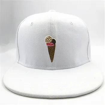 Ice cream broderi bomuld Casquette Baseball Cap hip-hop cap Justerbar Snapback Hatte til børn, mænd, kvinder 110