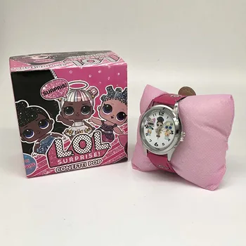 LOL overraskelse dukker lols dukker silikone ur barn quartz armbånds tilfældig farve tilfældig 1stk Mode tegneserie pige ur gave toy