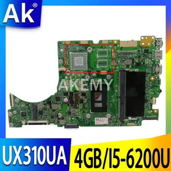 UX310UA Laptop Bundkort Til ASUS UX310UQK UX310UQ UX410UQ UX410UQK UX310UV oprindelige Bundkort 4GB-RAM, I5-6200U