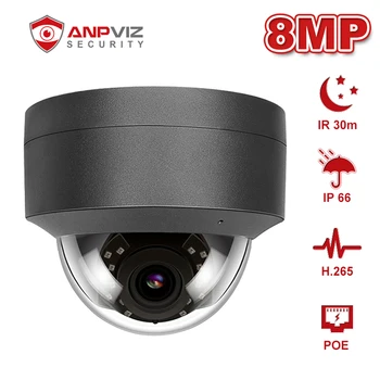 Anpviz 8MP POE Dome IP Sikkerhed Kamera ONVIF DHCP-Offentlig/Home Vejrandig IP66 Night Vision IR-30m H. 265 P2P