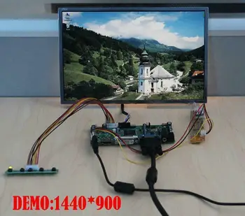 Yqwsyxl Control Board Monitor Kit for LP201WE1-TLA1 LP201WE1(TL)(A1) HDMI + DVI + VGA-LCD-LED-skærm-Controller Board-Driver