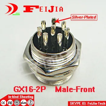 5sæt/pack 8 Pin 16mm [forsølvet] Wire Panel Stik kit GX16-8P Socket+Stik,RS765 Luftfart plug-interface Free Shopping