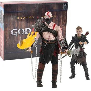 14-20cm NECA krigsguden Kratos & Atreus Ultimative Sæt, Action Figur PVC Collectible Model Toy gaver