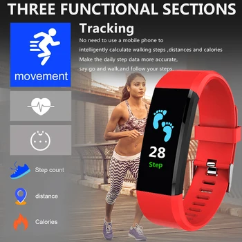 Ny Smart Ur Mænd Kvinder pulsmåler Blodtryk Fitness Tracker Smartwatch Sport Ur til ios android