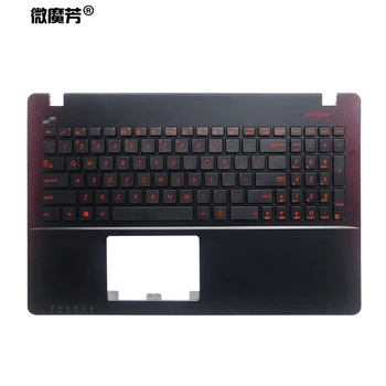 95% newUS tastatur til Asus K550 A550 Y581 X550V X552C X550 X550C X550L F501A F501U Y582 S550 D552C x550KD Håndfladestøtten Øverste dæksel
