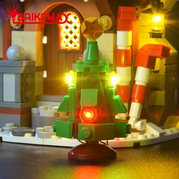 BriksMax Led Light Up kit Til 10245 Christmas Santa ' s Workshop
